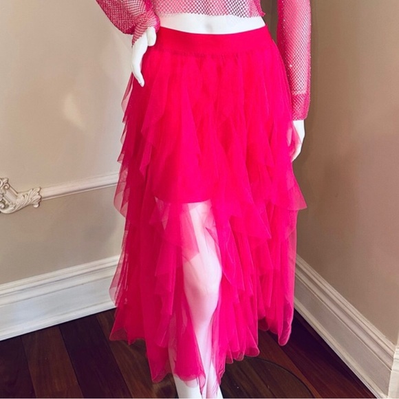 Sincerely Jules Barbie Pink Ruffle Tulle Skirt - Picture 13 of 16
